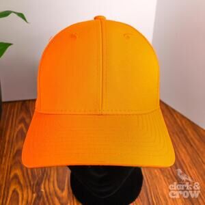 Outdoor Cap Hi Vis Blaze Orange Snapback Hunting Hat Green Under Brim New